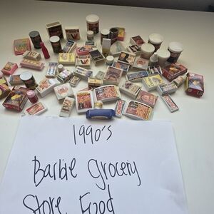 90s Barbie Miniature Grocery Store Food